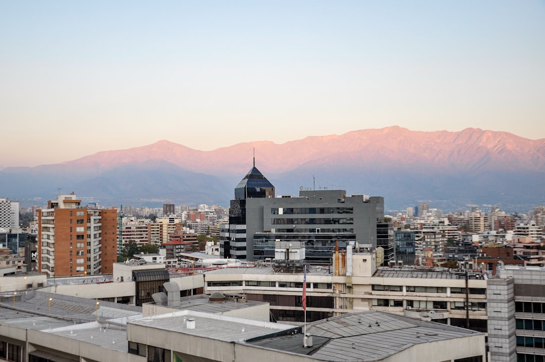 Santiago rooftop bar night