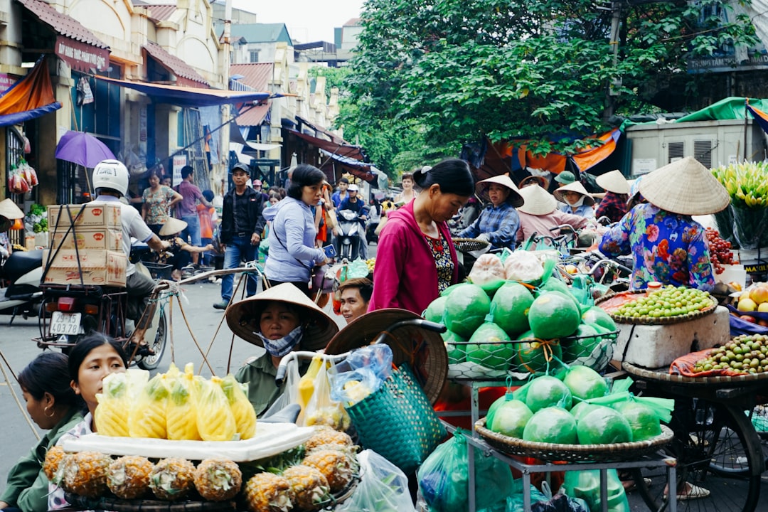 Hanoi street food stall