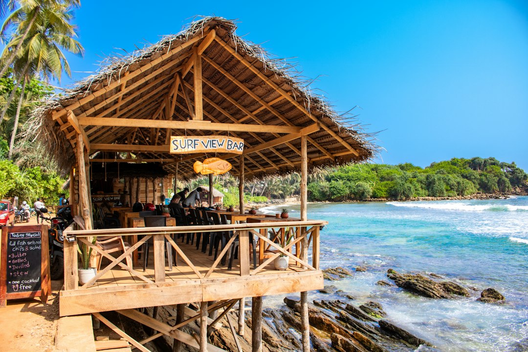 Goa cliff bar ocean view