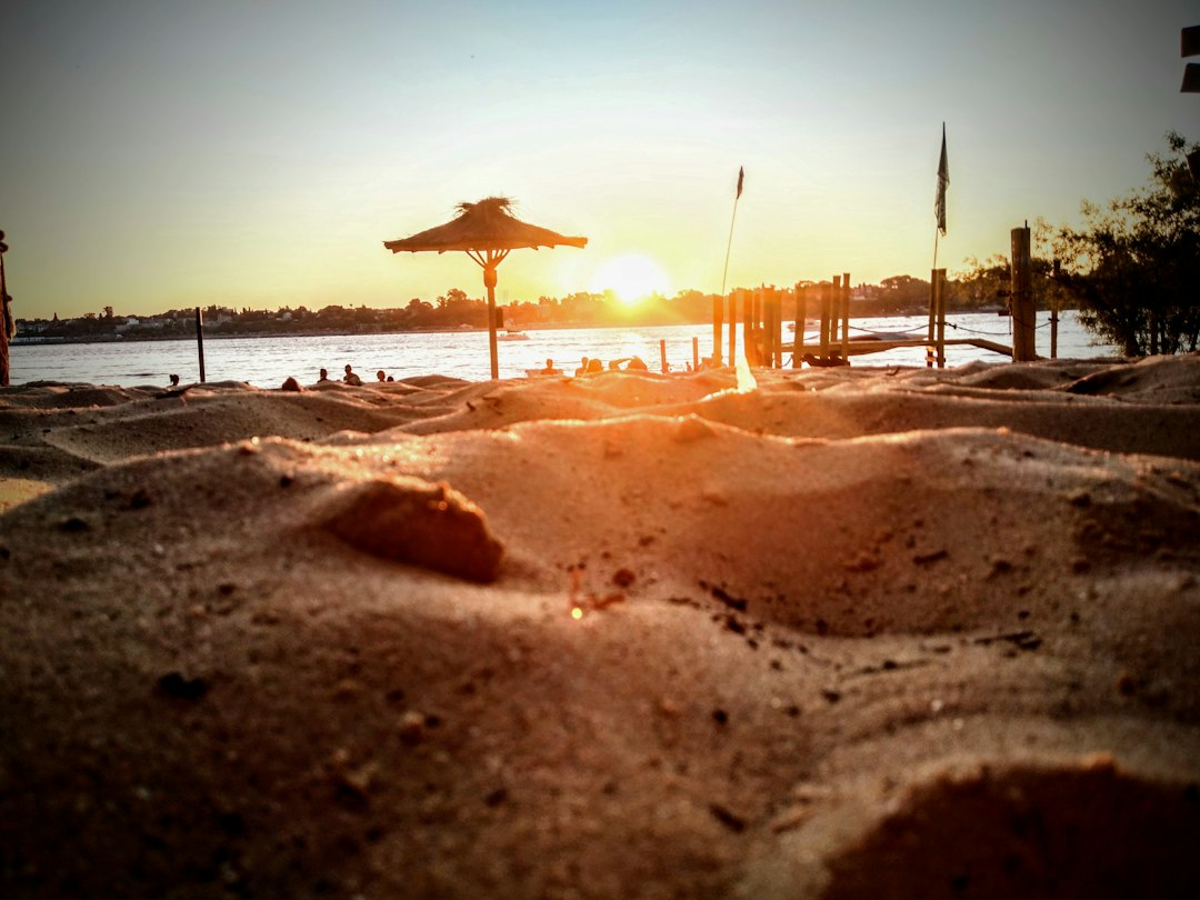 Rosario riverside promenade sunset