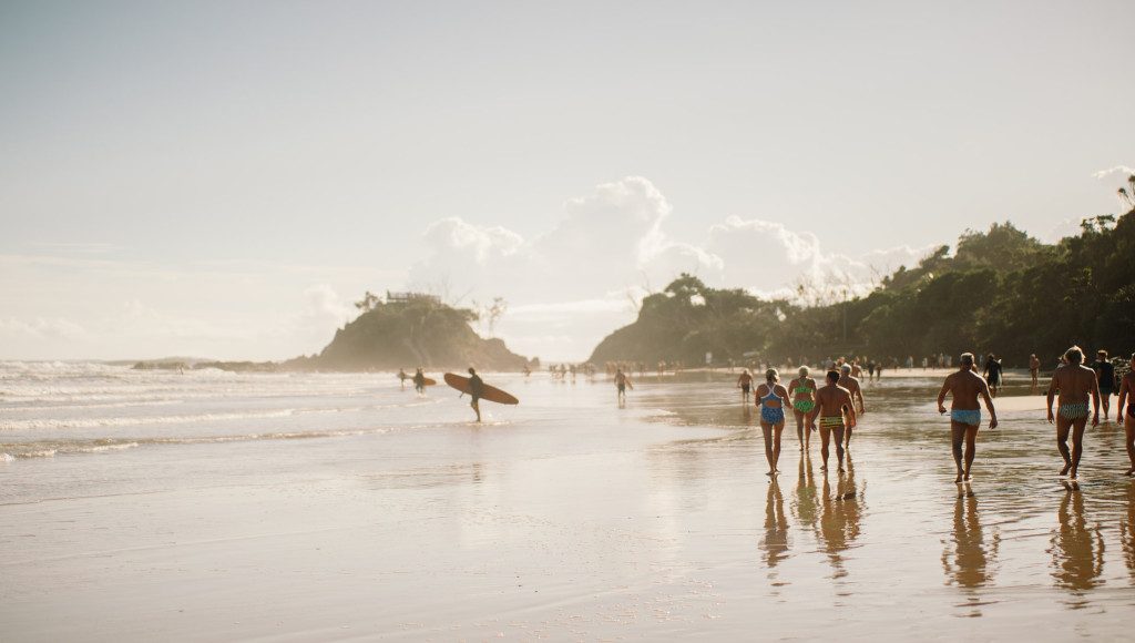 Beach in Byron Bay Australia