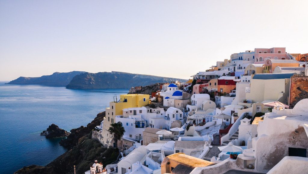 Buildings on the Ocean in Mykonos