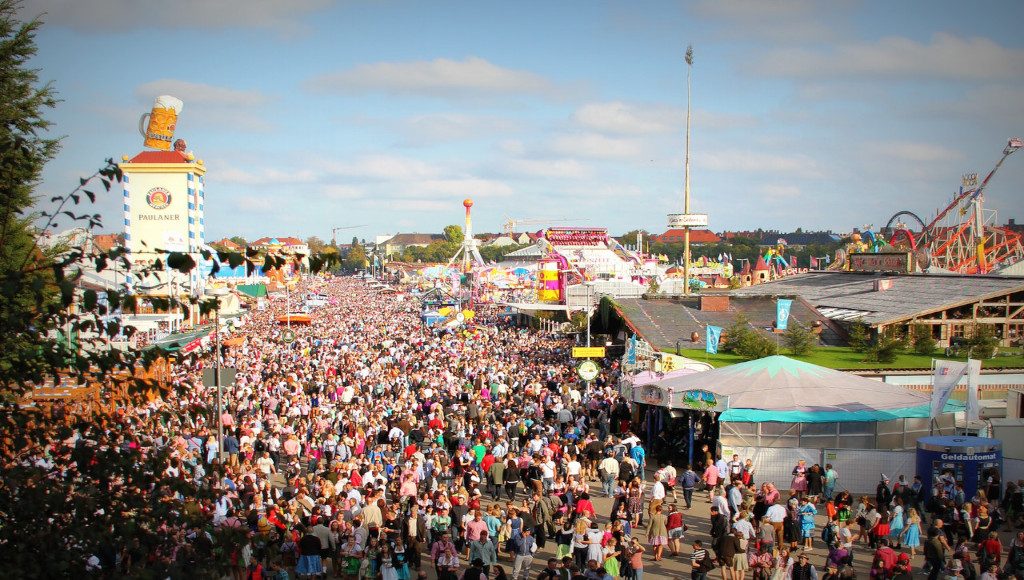 Massive Crowd During Oktoberfest